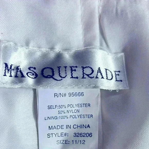 Beautiful Strapless Dress by Masquerade - Juniors Size 11/12 - Picture 9 of 11